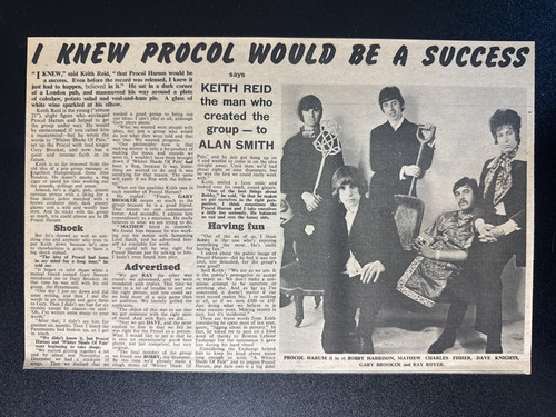 Procol harum 1967 magazine - procol,
