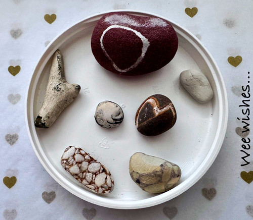 Scottish beach stones natural - scottish,