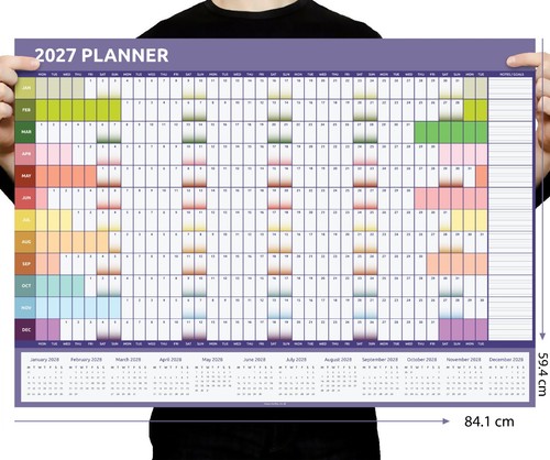 2027 size year wall - year, planner