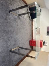 Clear Glass Desk/Console Table