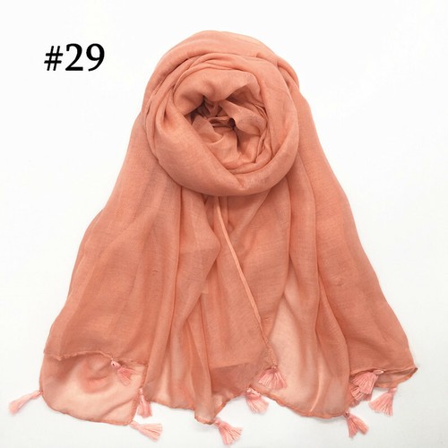 Women ladies tassel hijab - women's,
