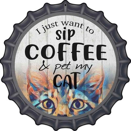 Sip coffee and pet - sip,