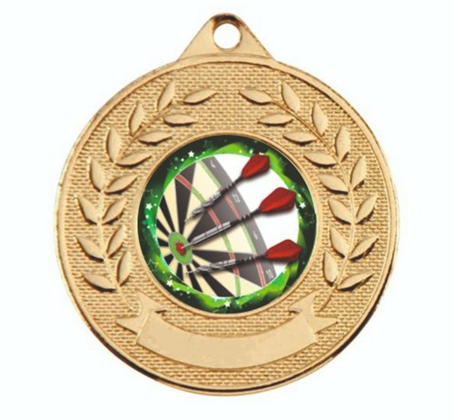 Darts metal medal - darts, &