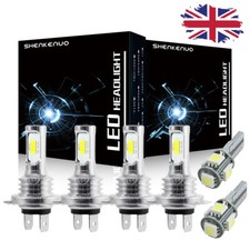 4x H7 Xenon White Super