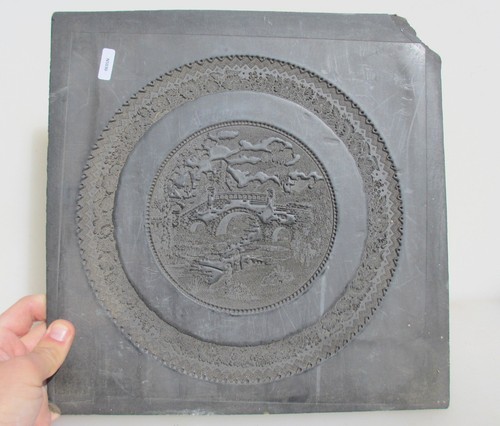 Antique wooden plate printing - wooden,