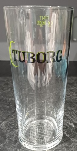 Tuborg lager pint glass 2007 - glass, 2007.