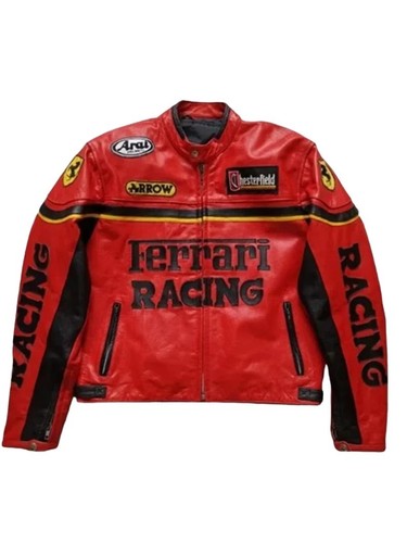 Ferrari racing leather jacket - leather,