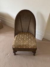 Lloyd Loom Vintage Nursing Bedroom Chair With Original Cushion circa 1956. 