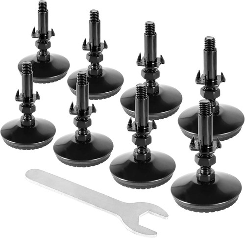 Set leveling feet with - leveling,