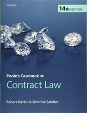 Poole's Casebook on Contract