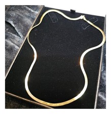 14ct gold flat herringbone