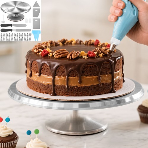 Cake turntable aluminum - cake,