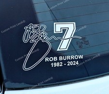 X1 ROB BURROW Remembrance MND Charity Sticker Decal + UK P&P