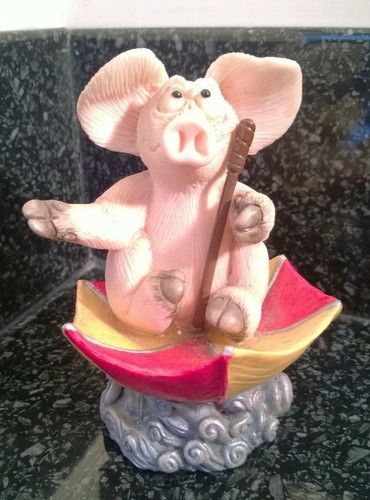 Vintage piggin pig figure - piggin',