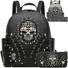 Punk Gothic Skull Art Rivet