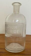RARE ANTIQUE 19TH C ACID ETCHED APOTHECARY CHEMIST BOTTLE 