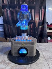 Nixie Clock IN-14 Retro, Steampunk. Vintage Lighted Amp Meter. Vintage Vac Tube!