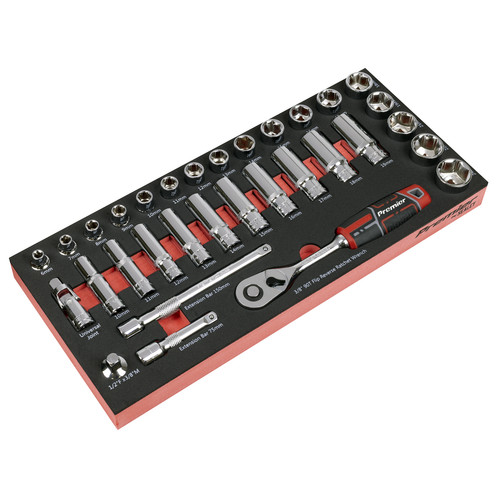 Sealey premier socket set with - sealey,