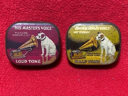Two hmv gramophone needle - gramophone,