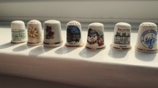 Vintage thimbles,  7 thimbles