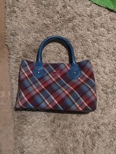 Ness Women's Medium Tartan Bag. Key Pattern Lining Used Good Condition