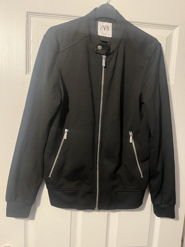 Zara men black bomber - men’s,