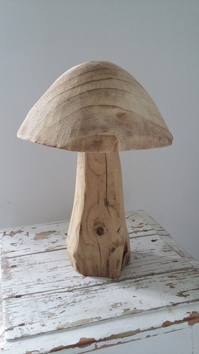 Large wooden mushroom for