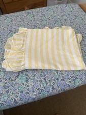 Vintage 80’s Yellow Candy Striped Pillow Case