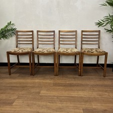 1930s oak ladder back chairs x