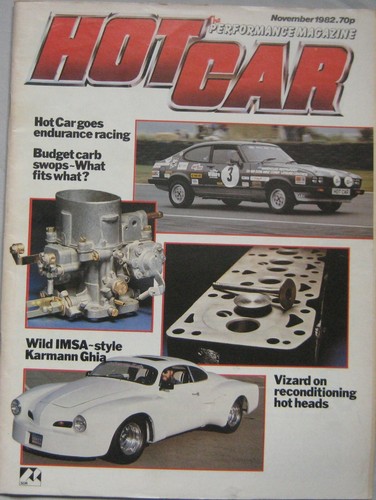 Hot car magazine november - car, 1982