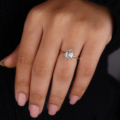 Diamond ring engagement gold - ring,