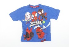 Tu Marvel Boys Blue Spidey and His Amazing Friends T-Shirt 4-5 Years