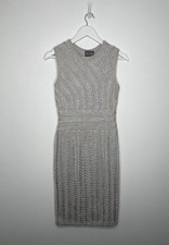 Phase Eight Sleeveless Bodycon Pencil Tapework Occasion Party Midi Dress UK 10