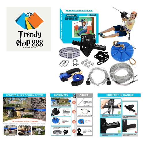 120ft zip line kit - 120ft,