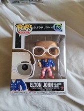 Funko Pop! Rocks Elton John #63 Red, White Blue Vinyl Figure