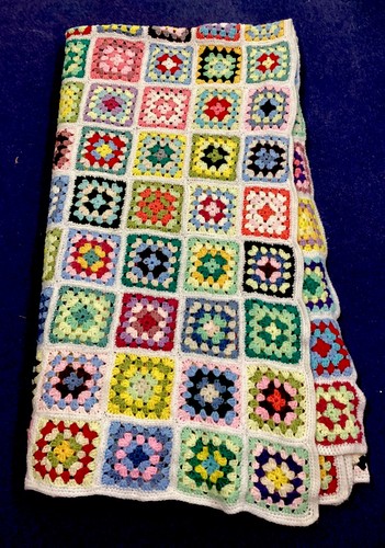 Vintage retro granny - granny, square