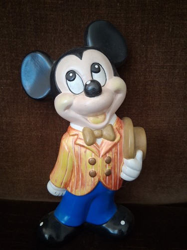 Vintage glazed ceramic mickey - vintage,