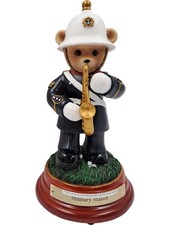 Faithful Fuzzies Military March Bear Figurine with Certificate T2710 FMHB