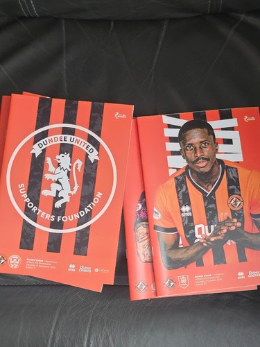 Dundee united home programmes - united,