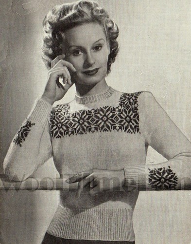 Knitting pattern lady - pattern, lady's