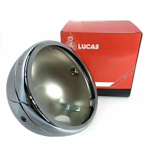 Lucas chrome headlight - chrome, shell