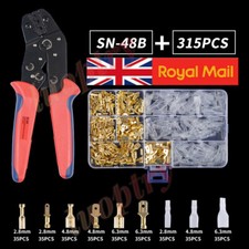 315x Assortment Spade Male Female Terminals Electrical Wire Crimp Connectors Kit