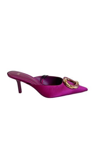 Zara embellished heeled mules - embellished,