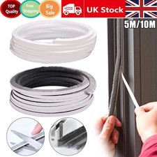 5M/10M Hairy Seal Brush Pile Door Window Sliding Weather Strip Draught Excluder