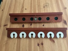 Pool Cues Wall Rack - 6 Cues - Wooden
