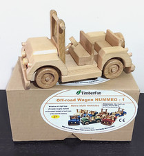 Wooden Car Track Vehicle Collectable Toy Toys Xmas Gift Off Road Wagon Hummeg-1