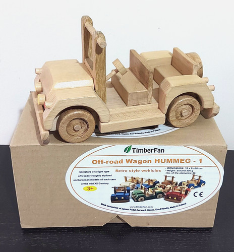 Wooden car track vehicle - car,