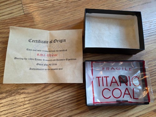 Rms titanic coal - coal, in