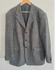 Harris Tweed Jacket Mens Grey