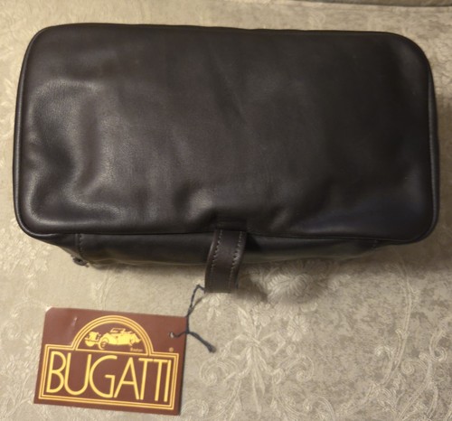 Bugatti leather dopp bag - leather,
